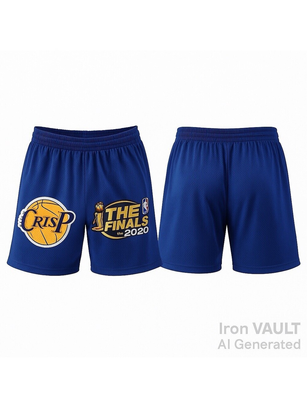 Los Angeles Lakers The Finals 2020 Basketball Shorts Mens Large Purple Mesh New
